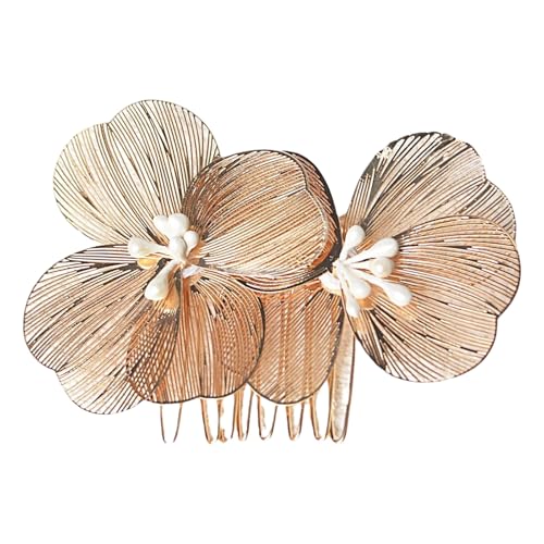 Eleganter Hochzeits-Haarkamm mit Blume und barockem Stil für Brautparty, Zeremonie, Fotografie, Kopfschmuck Eleganter Hochzeits-Haarkamm mit Blume und barockem Stil für Brautparty, Zeremonie, Fotografie, Kopfschmuck von SLXLYH