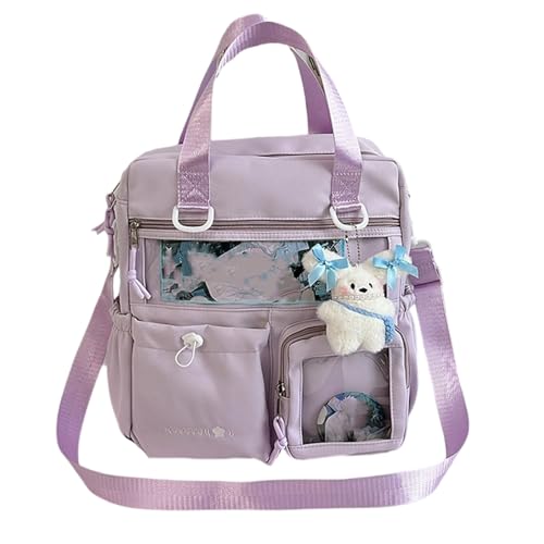 Itabag Rucksack Geldbeutel Klarer Umhängetaschen Transparente Schulbeutel Daypack 3 Wege Rucksack Mit Großer Kapazität Für Frauen Mädchen von SLXLYH