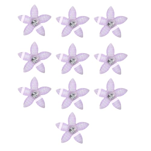 Kleine Blumen-Haarspangen, 10 Stück, für Hochzeit, Party, dekoratives Zubehör, Blumen-Haarnadel für Frauen und Mädchen, Metalllegierung von SLXLYH