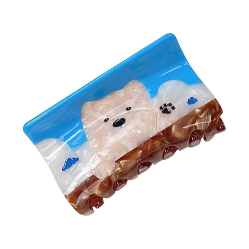 Kreative Welpen-Haarspange für hohe Pferdeschwänze, rutschfeste Haarklammer, Tiermotiv, Haar-Accessoires, für Damen und Mädchen von SLXLYH