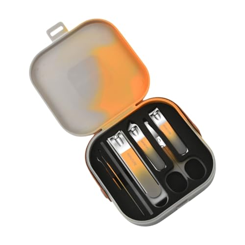 Maniküre-Set, Nagelknipser-Set, 7-teilig, Edelstahl, Nagelpflegeset, Pediküre-Set mit Reiseetui, für Damen und Herren Maniküre-Set, Nagelknipser-Set, 7-teilig, Edelstahl, Nagelpflegeset, Pediküre-Set mit Reiseetui, für Damen und Herren von SLXLYH