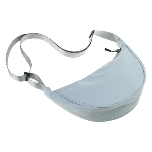 Moderne Nylon-Umhängetasche mit verstellbarem Riemen für den täglichen Gebrauch, grau, One Size von SLXLYH