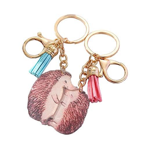 SLXLYH 2 PCs Fashion Acryl Hedgehog Anhänger Keychains Cartoon Car Keyring Eltern Kind Matching Schlüssellehalter Paar Schmuck Schmuck SLXLYH 2 PCs Fashion Acryl Hedgehog Anhänger Keychains Cartoon Car Keyring Eltern Kind Matching Schlüssellehalter Paar Schmuck Schmuck von SLXLYH