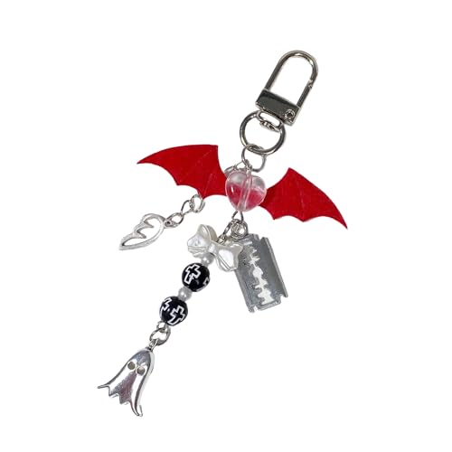 SLXLYH Aufsichtsberufe Halloween Bat Telefon Quasten Farbenfrohe Perlen Keychain Anhänger Mobile Telefonkette Stylish Bag Accessoire SLXLYH Aufsichtsberufe Halloween Bat Telefon Quasten Farbenfrohe Perlen Keychain Anhänger Mobile Telefonkette Stylish Bag Accessoire von SLXLYH