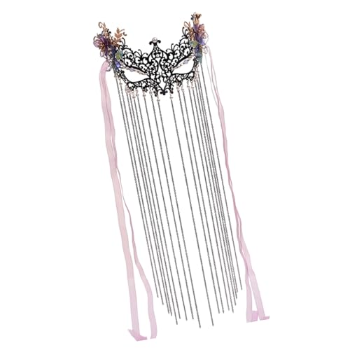 SLXLYH Einzigartige Ethnische Quastenmaske Handgefertigte Schleiermaske Fransengesichtsbedeckung Ornament Für Traditionelle Veranstaltung Und Thematische Versammlungen von SLXLYH