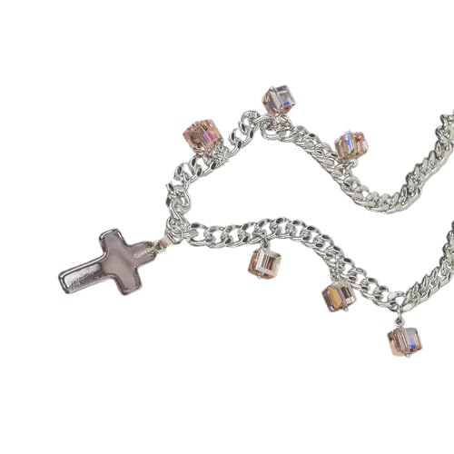 SLXLYH Elegante Perlenkette, Halskette, stilvoller Halsschmuck, Anhänger, Halskette, einfache Halskette für Partys und lässige Looks von SLXLYH