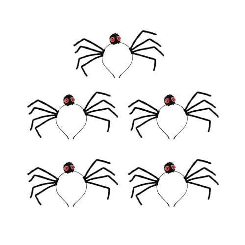 SLXLYH Evil Eyes Spinnen Stirnband Weihnachten Kopfbedeckung Halloween Party Foto Requisiten Spinnen Party Kopfbedeckung Cosplay Zubehör (rot) von SLXLYH