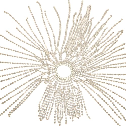 SLXLYH Haarschmuck mit glitzernden Perlen, für Schönheitswettbewerbe, Abschlussbälle, Brautschmuck, Hochzeit, Kopfbedeckung (Gold) von SLXLYH