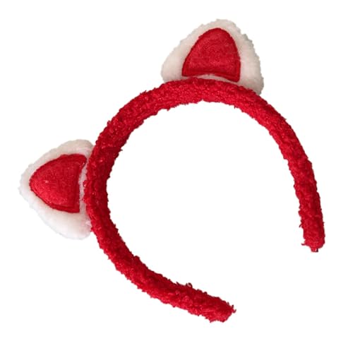 SLXLYH Kreatives Katzenohren-Stirnband, Haarspange für Mädchen, Neujahrsfeier, Accessoire, Kopfbedeckung, Baumwoll-Haarschmuck (A) von SLXLYH