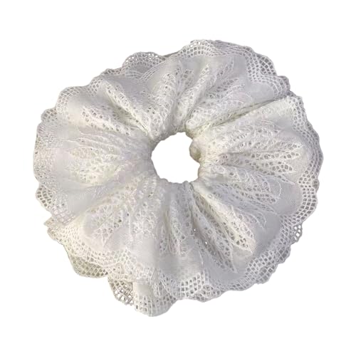 SLXLYH Mehrschichtige Haargummis, dick, übergroß, elegant, Pferdeschwanz-Halter (hohl) von SLXLYH