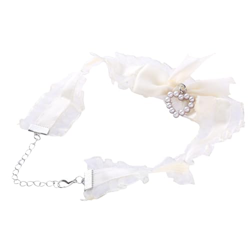 SLXLYH Mode Stoff Colarmbone Kette Temperament Einfacher Kalter Big Herzschneknotten Perlen Liebes Halskette Spitzenkette SLXLYH Mode Stoff Colarmbone Kette Temperament Einfacher Kalter Big Herzschneknotten Perlen Liebes Halskette Spitzenkette von SLXLYH