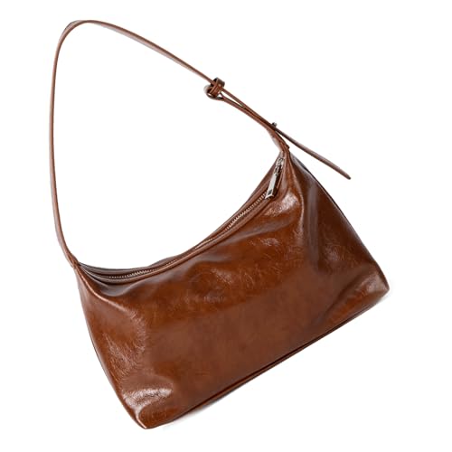 SLXLYH Retro Casual PU Unterarmtasche Verstellbarer Riemen Organisierte Innenausstattung Leichter Geldbörse Für Pendel Und Fahrtreisefreundliche Umhängetasche von SLXLYH