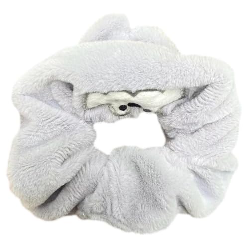 SLXLYH Stoff-Hasen-Haarseil, Cartoon-Design, einfarbig, geknotet, elastisches Haarband für verschiedene Haartypen (GWF) von SLXLYH