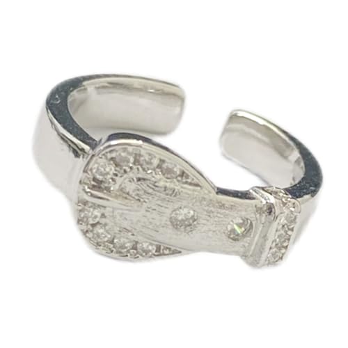 SLXLYH Zeitgenössische Schnallenförmige Ringe Kratzfestes Finish Einfach Größe Anpassung Mode Schmuck Geschenk Gebürstete Legierung Statement SLXLYH Zeitgenössische Schnallenförmige Ringe Kratzfestes Finish Einfach Größe Anpassung Mode Schmuck Geschenk Gebürstete Legierung Statement von SLXLYH