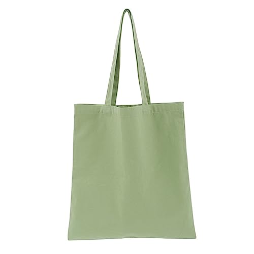 Shopper Tote Bag Shopping Große Kapazität Handtasche Schwarz Weiß Blau Gelb Lila Grau Rot Hellgrün/Grün Minimalistische Schulter, lichtgrün, One Size von SLXLYH