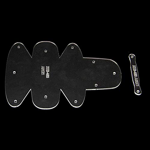 Transparente Bag Brieftasche Acrylmuster Geldbörse Schablone Schablone Geldbörse Vorlagen Set Lederhandwerk Formwerkzeug Epoxidharzformen von SLXLYH