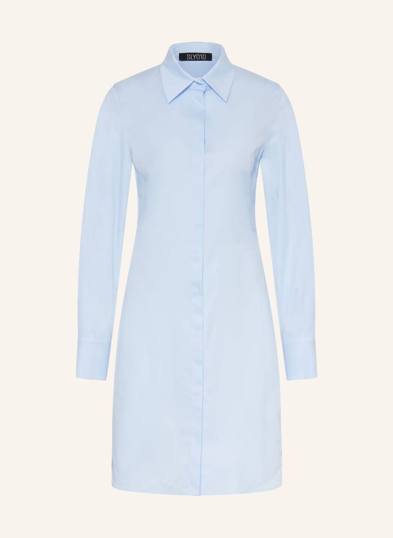 Sly 010 Hemdblusenkleid Berta blau von SLY 010