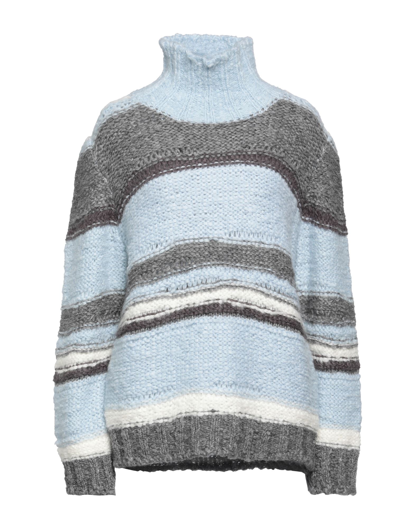 SLY010 Rollkragenpullover Damen Himmelblau von SLY010