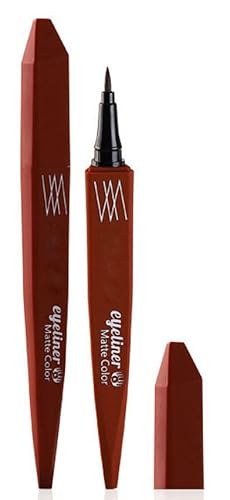 Eyeliner wischfester, wasserfester farbiger Eyeliner, leicht aufzutragender, lang anhaltender und schnell trocknender ultrafeiner Eyeliner (6) von SLYHHZHMY