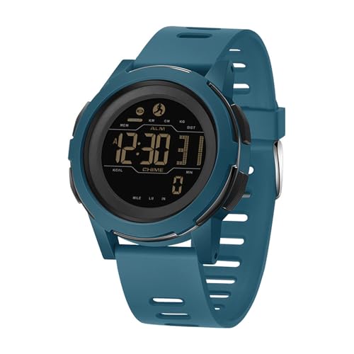 SLYHHZHMY Herren Digitaluhr Sport Digitaluhr Zähler Outdoor Bergsteigeruhr Sportuhren Für Männer Und Frauen (Blau) von SLYHHZHMY