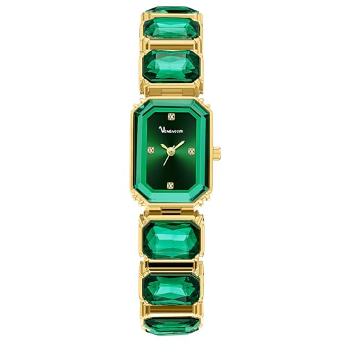 SLYHHZHMY Quadratische Uhr Personalisierte Damenuhren Mode Damenuhren Armband Armbanduhren Quarzuhren (L) von SLYHHZHMY