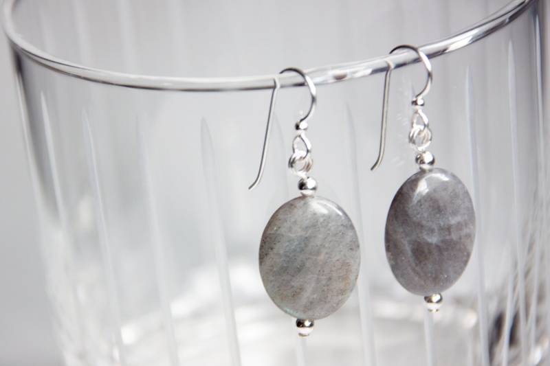 Labradorit Ohrringe Mit Sterling Silber Labradorit Ohrringe Mit Sterling Silber von SLynetteJewelry