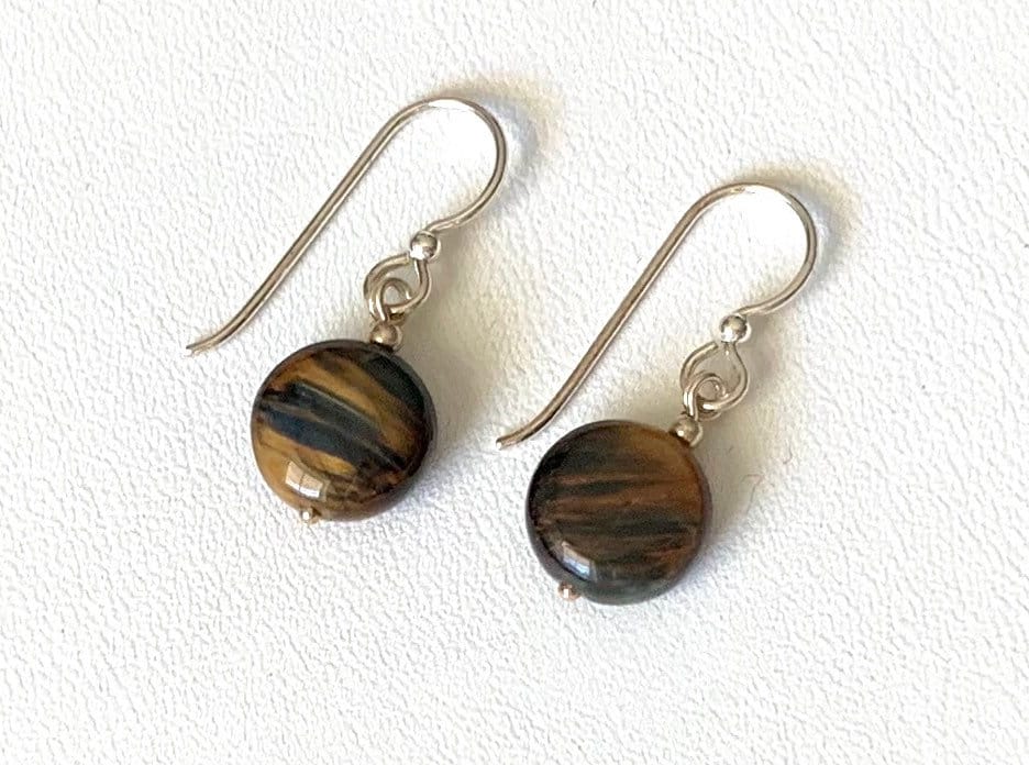 Tigerauge Ohrringe Mit Sterling Silber Perlen Und Veredelungen Tigerauge Ohrringe Mit Sterling Silber Perlen Und Veredelungen von SLynetteJewelry