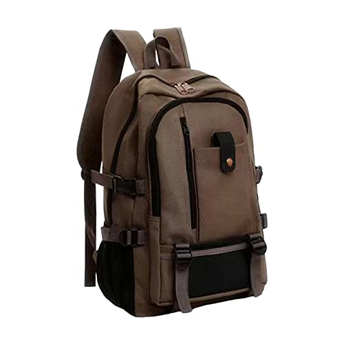 Laptop Rucksack 15,6 Zoll Herren, Schule Uni Rucksack, Leichte Laptoptasche, Große Kapazität Schulrucksack, Business Handgepäck für Schule Arbeit Wandern Uni Reisen College Arbeit fahrrad, Brown von SM SunniMix