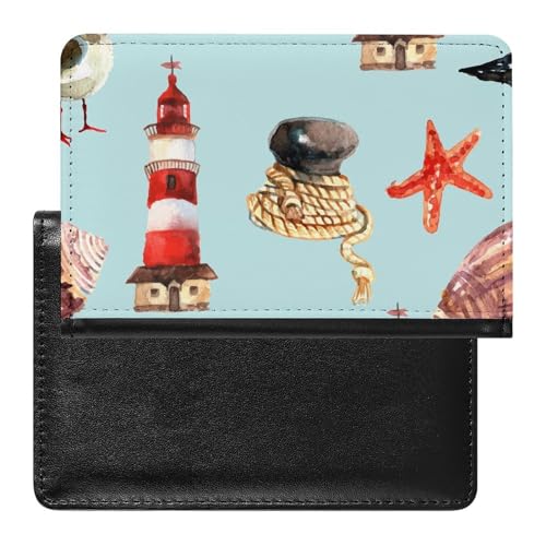 Reisepasshülle Leuchtturm Schiff Reisepass Schutzhülle Geldbörsen Für Kreditkarten Ausweis Reisedokumente von SMACQ