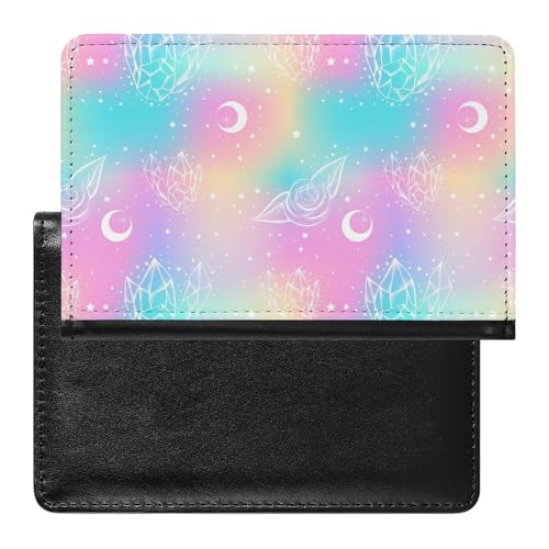 Reisepasshülle Sterne Mond Reisepass Tasche Reise Gadget Impfpass Hülle Für Damen Herren von SMACQ