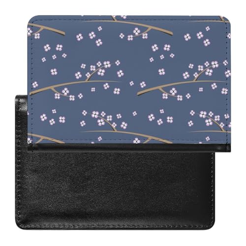 SMACQ Reisepass Hülle Blümchen Passhülle Reisepassetui Reisezubehör Passport Holder Für Damen Herren von SMACQ