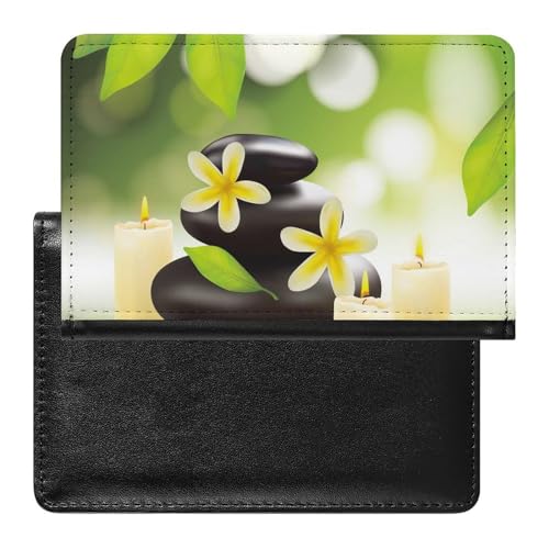 SMACQ Reisepass Hülle Blume Kopfsteinpflaster Passhülle Reisepassetui Reisezubehör Passport Holder Für Damen Herren von SMACQ