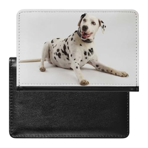 SMACQ Reisepass Hülle Dalmatiner Hund Passhülle Reisepassetui Reisezubehör Passport Holder Für Damen Herren von SMACQ