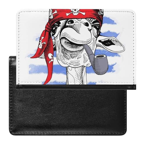 SMACQ Reisepass Hülle Giraffe Rauchend Passhülle Reisepassetui Reisezubehör Passport Holder Für Damen Herren von SMACQ