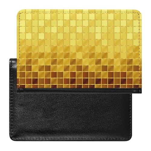 SMACQ Reisepass Hülle Gold Passhülle Reisepassetui Reisezubehör Passport Holder Für Damen Herren von SMACQ