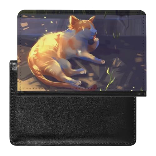 SMACQ Reisepass Hülle Katze Passhülle Reisepassetui Reisezubehör Passport Holder Für Damen Herren von SMACQ