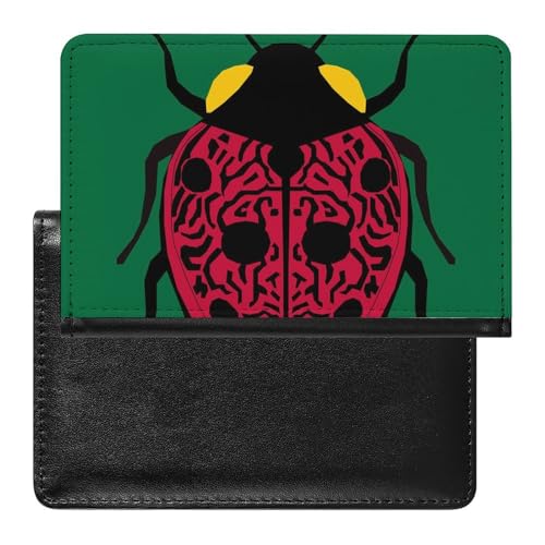 SMACQ Reisepass Hülle Marienkäfer Passhülle Reisepassetui Reisezubehör Passport Holder Für Damen Herren von SMACQ