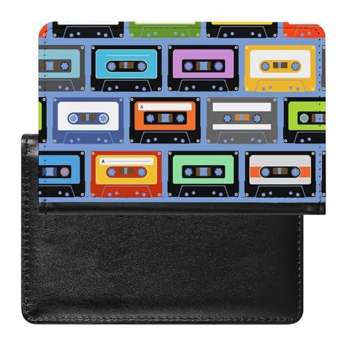 SMACQ Reisepass Hülle Retro Klebeband Passhülle Reisepassetui Reisezubehör Passport Holder Für Damen Herren von SMACQ