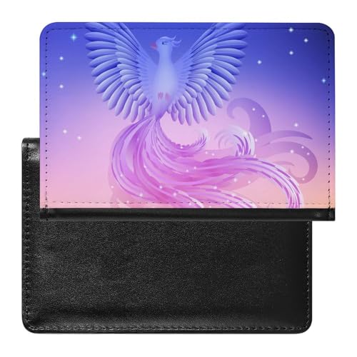 SMACQ Reisepass Hülle Vogel Phönix Passhülle Reisepassetui Reisezubehör Passport Holder Für Damen Herren von SMACQ