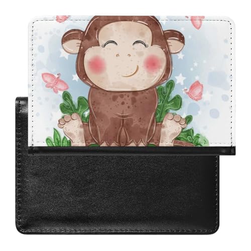 SMACQ Reisepasshülle AFFE Reisepass Tasche Reise Gadget Impfpass Hülle Für Damen Herren von SMACQ