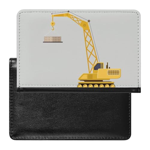 SMACQ Reisepasshülle Bagger Reisepass Tasche Reise Gadget Impfpass Hülle Für Damen Herren von SMACQ