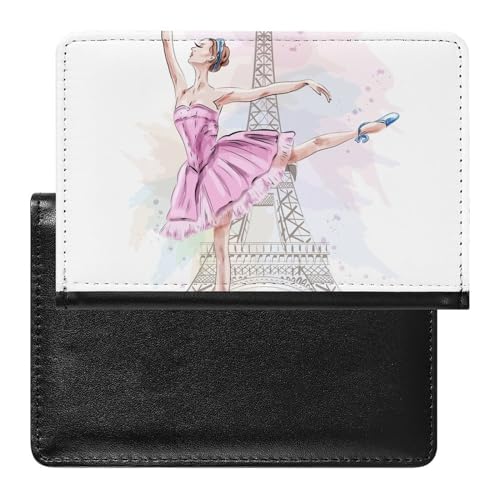 SMACQ Reisepasshülle Ballett-Turm Reisepass Schutzhülle Geldbörsen Für Kreditkarten Ausweis Reisedokumente von SMACQ