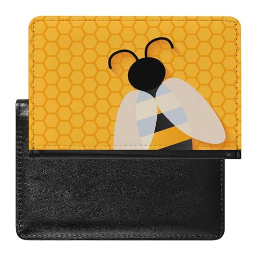 SMACQ Reisepasshülle Biene Reisepass Schutzhülle Geldbörsen Für Kreditkarten Ausweis Reisedokumente von SMACQ