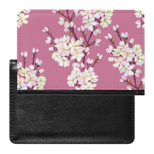 SMACQ Reisepasshülle Blume Reisepass Schutzhülle Geldbörsen Für Kreditkarten Ausweis Reisedokumente von SMACQ
