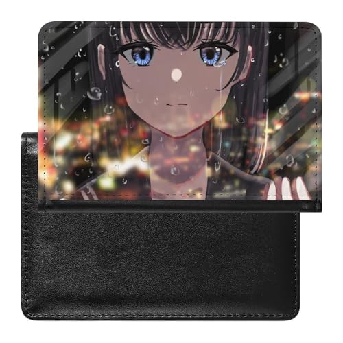 SMACQ Reisepasshülle Cartoon Mädchen Reisepass Schutzhülle Geldbörsen Für Kreditkarten Ausweis Reisedokumente von SMACQ