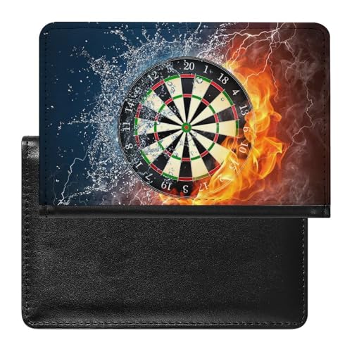 SMACQ Reisepasshülle Darts Feuer Reisepass Tasche Reise Gadget Impfpass Hülle Für Damen Herren von SMACQ