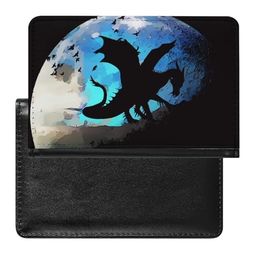 SMACQ Reisepasshülle Dinosaurier Reisepass Tasche Reise Gadget Impfpass Hülle Für Damen Herren von SMACQ
