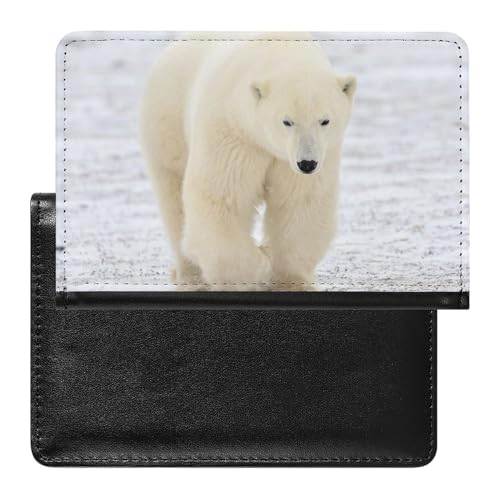 SMACQ Reisepasshülle Eisbär Reisepass Schutzhülle Geldbörsen Für Kreditkarten Ausweis Reisedokumente von SMACQ