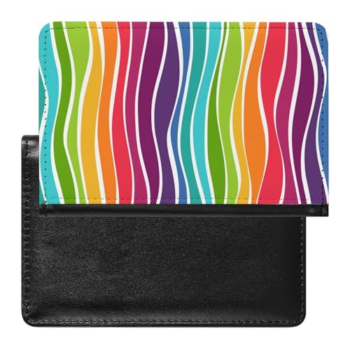 SMACQ Reisepasshülle Farbe Streifen Reisepass Schutzhülle Geldbörsen Für Kreditkarten Ausweis Reisedokumente von SMACQ