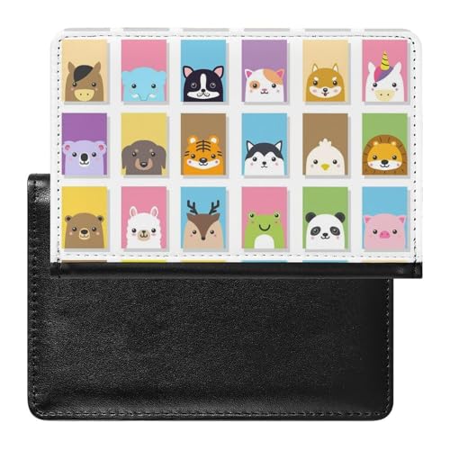 SMACQ Reisepasshülle Farbe Tier Reisepass Schutzhülle Geldbörsen Für Kreditkarten Ausweis Reisedokumente von SMACQ
